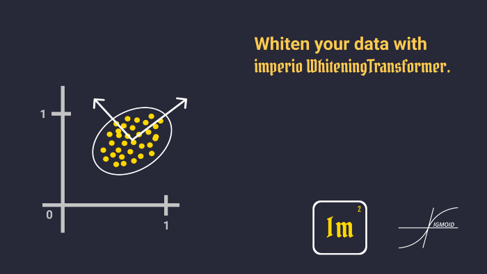Whiten your data with imperio WhiteningTransformer