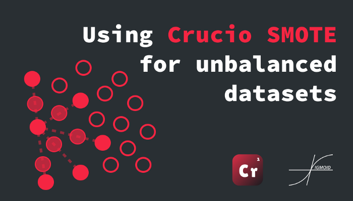 Using Crucio SMOTE for balancing data